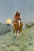 Frederic Remington The Outlier oil painting reproduction
